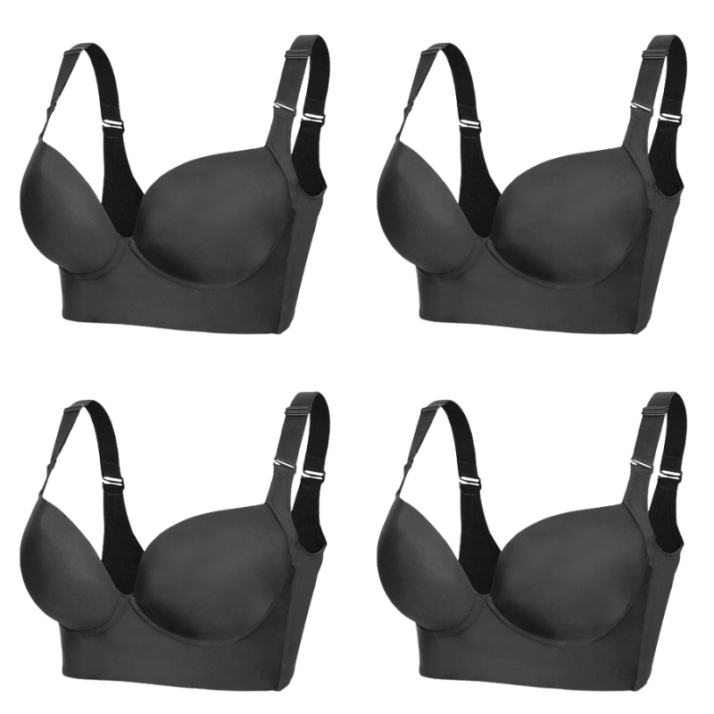 PROMOÇÃO POR TEMPO LIMITADO 🔥 -  Kit 4 Sutiãs Becca Push-Up Modelador